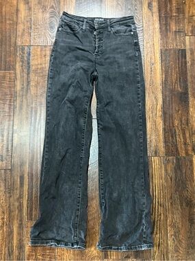 Judy Blue Black High-Rise Wide Leg Jeans